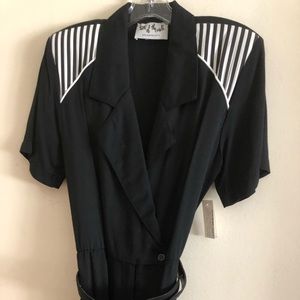 Talk of the Walk Black and White Dress